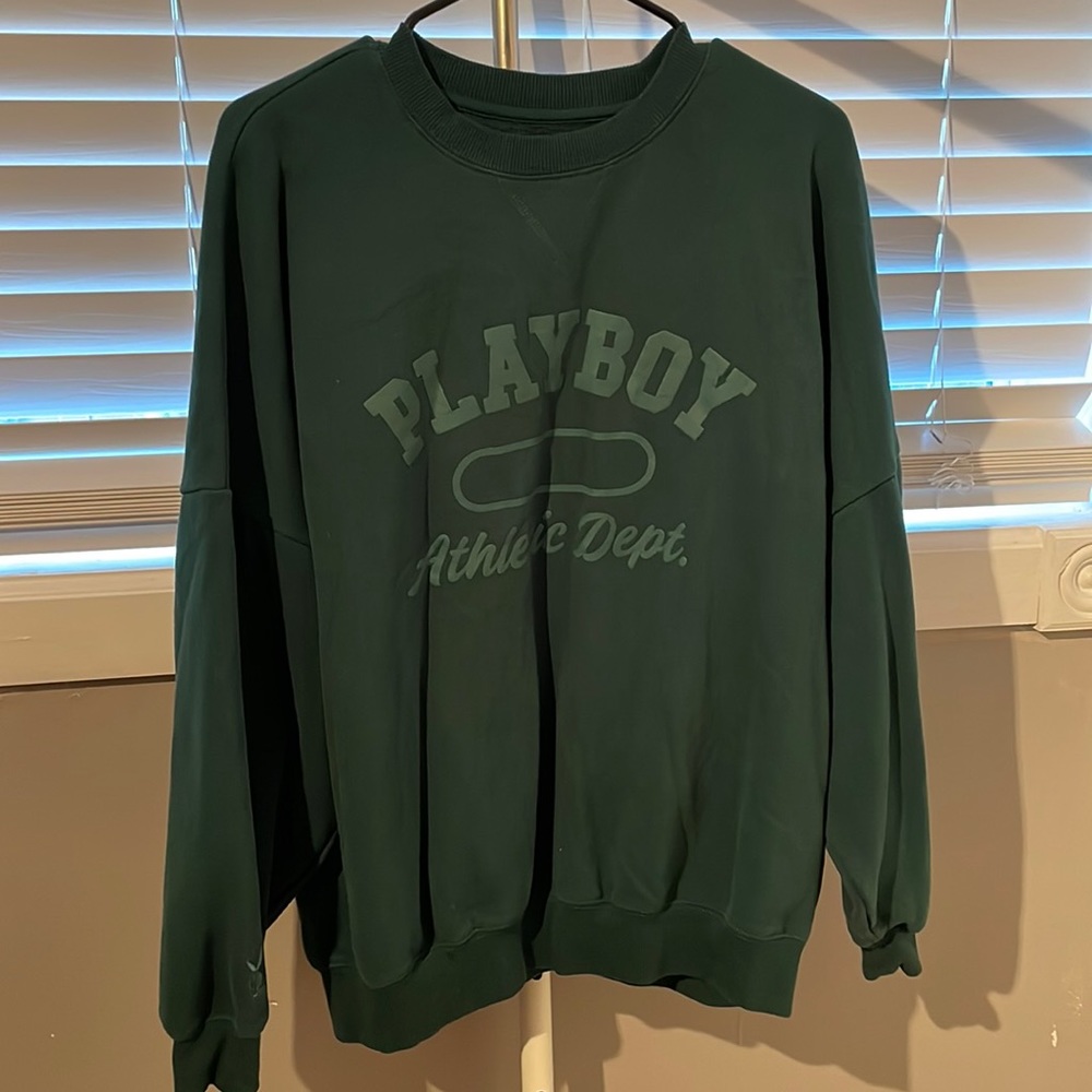 Dark Green Playboy Sweatshirt Size S